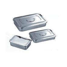 Stainless steel sterilizing tray